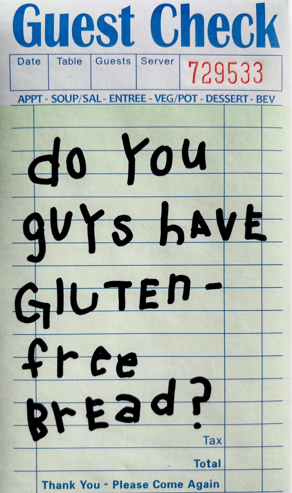 Gluten-Free Bread - 12x18in