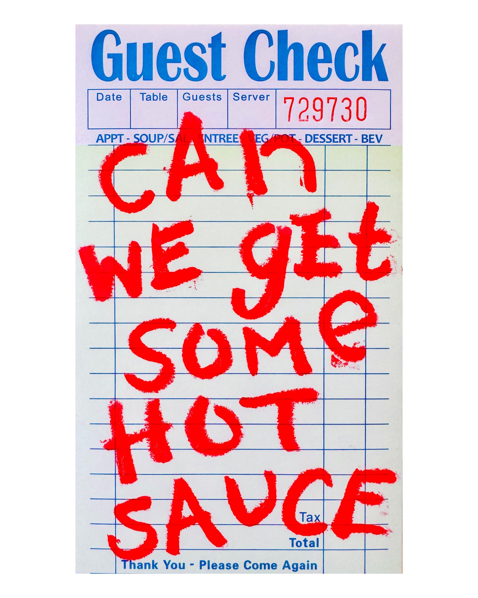 Hottt Sauce - 12x18in